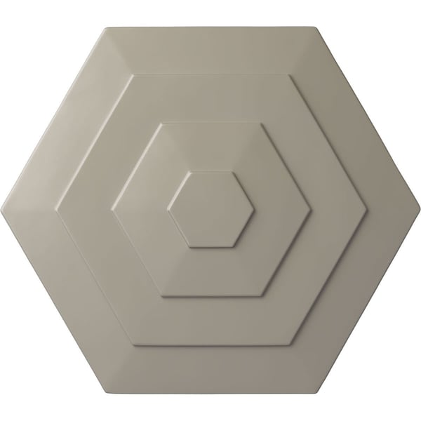 Ekena Millwork Woodruff Ceiling Medallion, Hand-Painted Pearl White, 23 1/4"OD x 7/8"P CM23WFPWS - main
